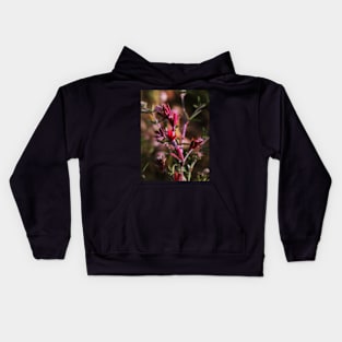 hare's foot trefoil, red leaves Kids Hoodie